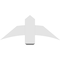 Ekena Millwork Bellingham Architectural Grade PVC Gable Bracket, 36"W x 15"H x 2"D x 6"F, 10/12 Pitch GBP036X15X0206BEL00 - alternate 2